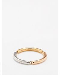Le Gramme 4g Segmented 18kt Gold Ring - Multicolour
