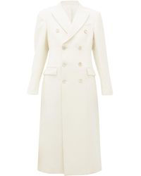 WARDROBE.NYC Release 05 Double-breasted Merino-wool Coat - White