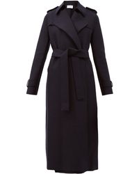 Harris Wharf London Manteau en laine à double boutonnage - Noir