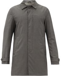 Herno Pardessus en sergé de laine - Gris