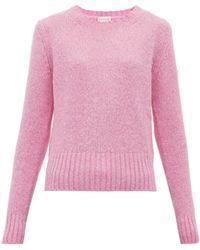 Moncler Pull à empiècement logo - Rose