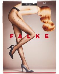 Falke Polka-dot 15 Denier Tights - Black