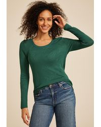 maurices - Size Floral Jacquard Mesh Top - Lyst