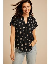 maurices - Size Geneva Short Sleeve Blouse - Lyst