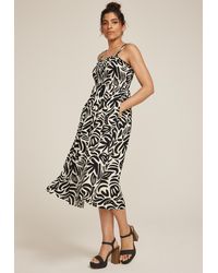 maurices - Bare Printed Smocked Midi Dress - Lyst