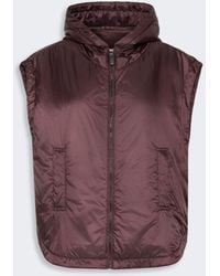 Max Mara - Chaleco Acolchado De Tela Impermeable Con Capucha - Lyst