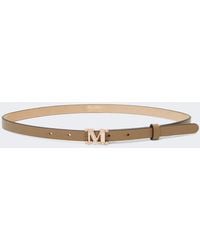 Max Mara - Leather Monogram Belt - Lyst