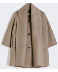 Max Mara - Cape Aus Kaschmir Mit Schal - Lyst