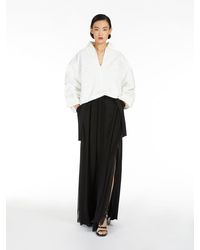 Max Mara - Long Skirt In Silk Chiffon - Lyst
