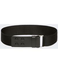 Max Mara - Elasticated Webbing And Leather Wide Belt - Lyst