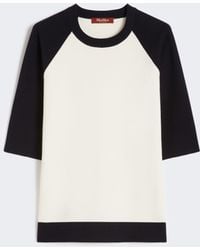Max Mara - Stretch Viscose Boxy Sweater - Lyst