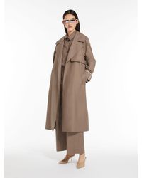 Max Mara - Oversized Trench Coat In Water-resistant Twill - Lyst