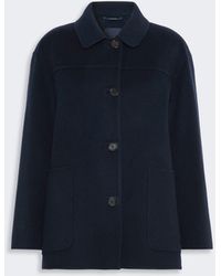 Max Mara - Wool Drap Short Coat - Lyst