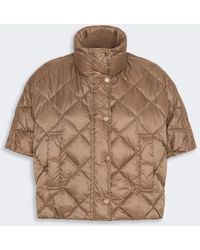 Max Mara - Gefüttertes Cape Aus Wasserabweisendem Gewebe - Lyst