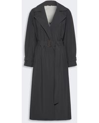 Weekend by Maxmara - Long Water-Repellent Technical Canvas Trench Coat - Lyst