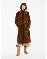 Max Mara Manteau en peau de mouton - Marron