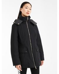 Max Mara Manteau court en jersey déperlant - Noir