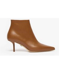 Max Mara - Leather Ankle Boots With Zip - Lyst