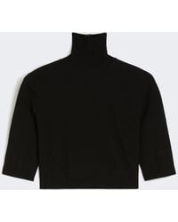 Max Mara - Pull Court À Col Roulé En Viscose Stretch - Lyst