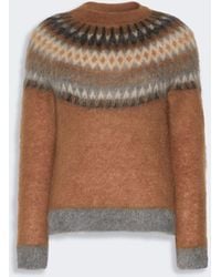 Max Mara - Fair Isle Wool And Mohair Sweater - Lyst