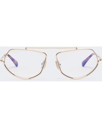 Max Mara - Eckige Optische Brille Mit Blaulicht-Filter - Lyst