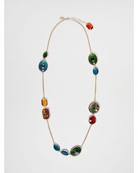 Max Mara - Stone-embellished Double-strand Necklace - Lyst