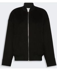Max Mara - Double-Faced Pure Wool Bomber Jacket - Lyst