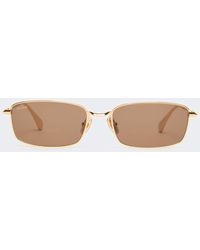 Max Mara - Rectangular Sunglasses - Lyst