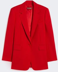 Max Mara - Single-Breasted Stretch Wool Blazer - Lyst