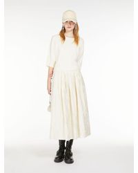 Max Mara - Full Embroidered Cotton Skirt - Lyst