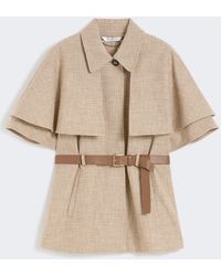 Max Mara - Glen Plaid Cotton Cloak - Lyst