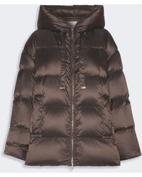 Max Mara - Weite, Gefütterte Jacke Aus Wasserabweisendem Gewebe Mit Kurzem Schnitt - Lyst