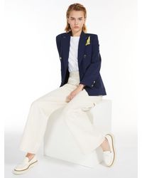 Max Mara - Wool And Mohair Double-breasted Blazer - Lyst
