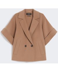 Weekend by Maxmara - Short Wool Broadcloth Coat - Lyst