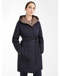 Max Mara Water-repellent Reversible Down Coat - Blue