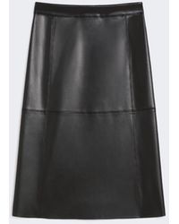 Max Mara - Coated Fabric Skirt - Lyst