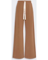 Max Mara - Wide Double Jersey Trousers - Lyst