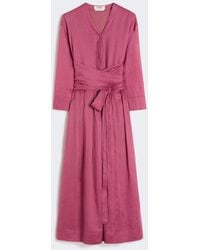 Max Mara - Ramie Canvas Midi Dress - Lyst