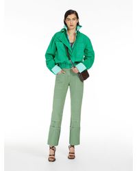 Max Mara - Cotton Drill Cropped Jacket - Lyst