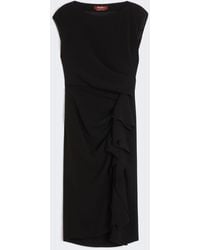 Max Mara - Schmal Geschnittenes Kleid Aus Cady - Lyst
