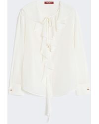 Max Mara - Ruffled Blouse - Lyst