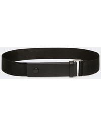 Max Mara - Elasticated Webbing And Leather Belt - Lyst
