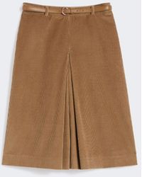 Max Mara - Velvet Culottes Skirt - Lyst