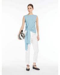 Max Mara - Jersey And Crepe Top - Lyst