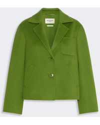 Max Mara - Double Wool Cropped Jacket - Lyst