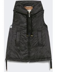 Max Mara - Chaleco Acolchado De Tejido Impermeable Con Capucha - Lyst