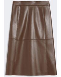 Max Mara - Coated Fabric Skirt - Lyst