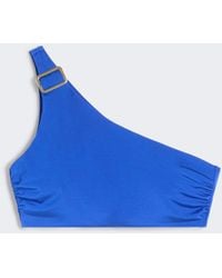 Max Mara - Shiny Jersey One-Shoulder Bikini Top - Lyst