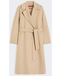 Max Mara - Langer Mantel Aus Wolle, Kaschmir Und Seide - Lyst
