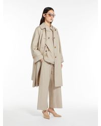 Max Mara - Single-breasted Trench Coat In Water-resistant Twill - Lyst
